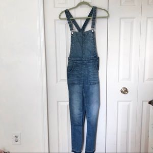 Madewell Drop-Hem Denim Overalls